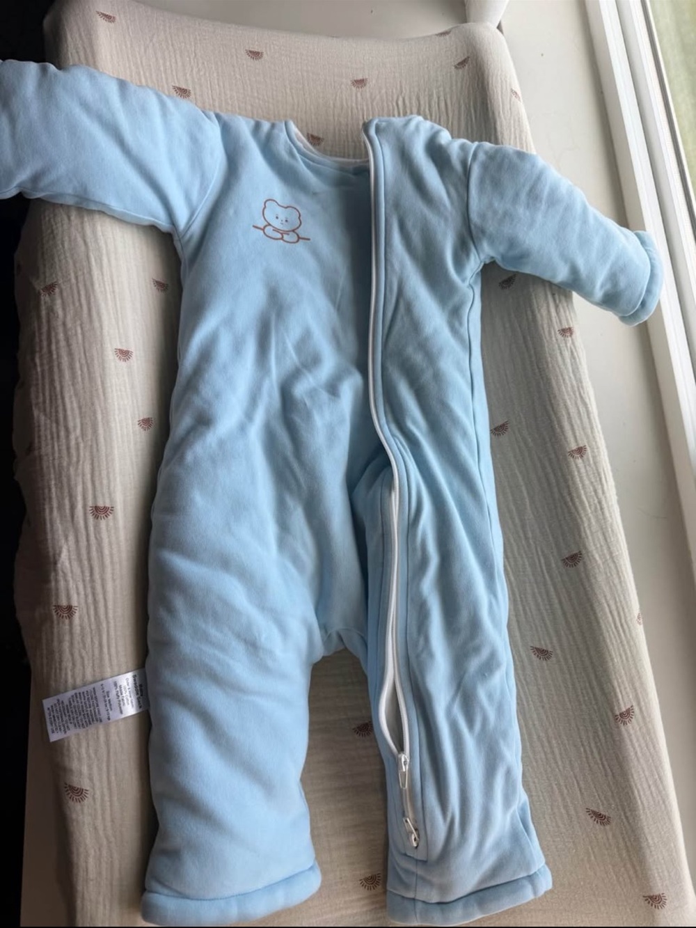 Light Blue Baby Sleepsuit
